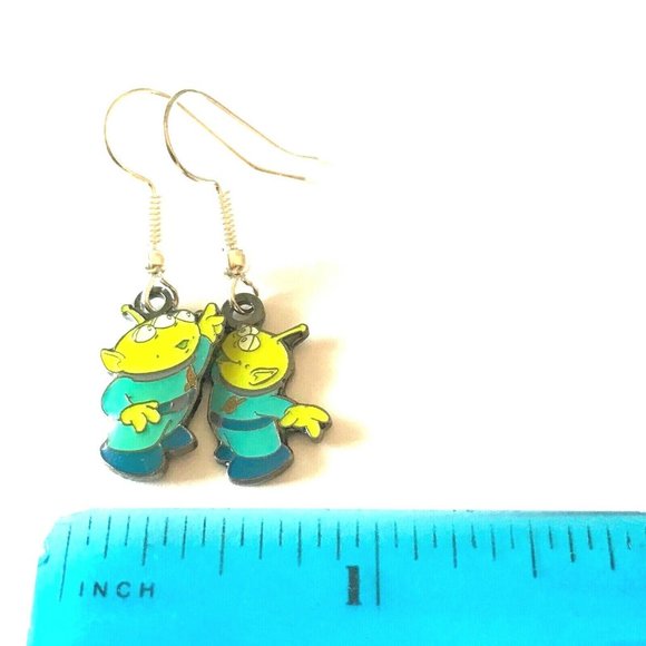 Disney Pixar Toy Story Earrings Little Green Men Aliens Disneyana Vintage - Picture 7 of 9